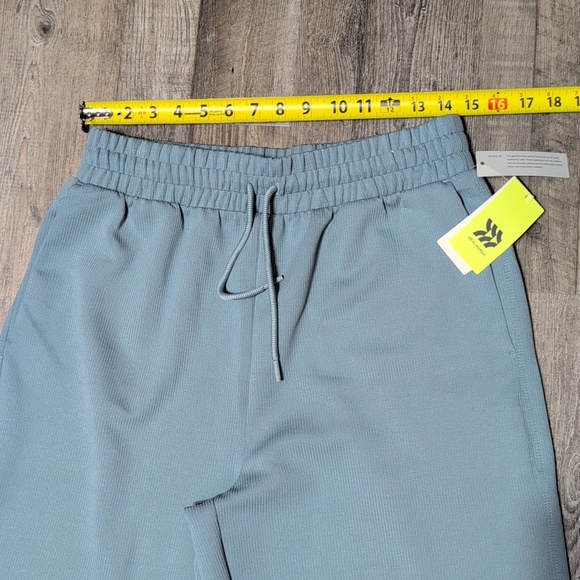 all in motion Pale Blue Ribbed Drawstring Wide Leg Pants - Picture 7 of 10